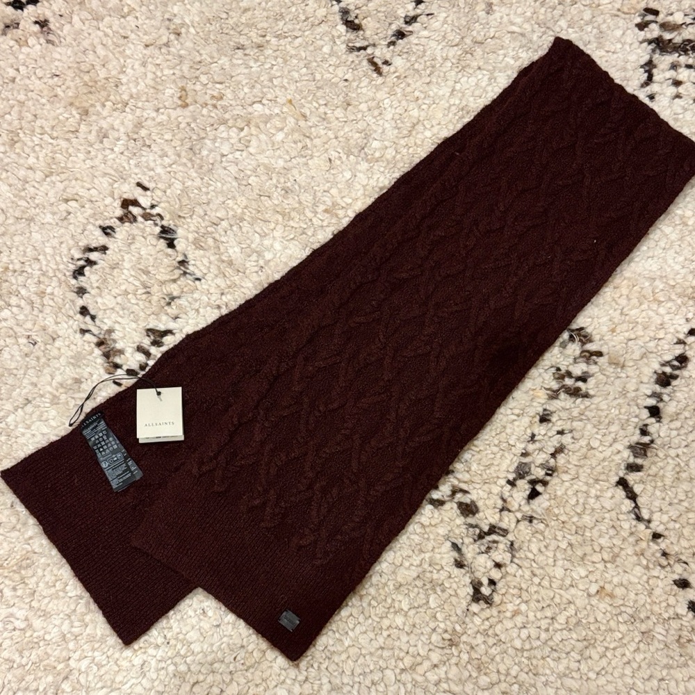 NEW All Saints Knit Scarf